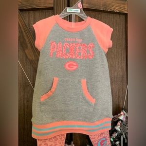 Green Bay packers shirt and legging set